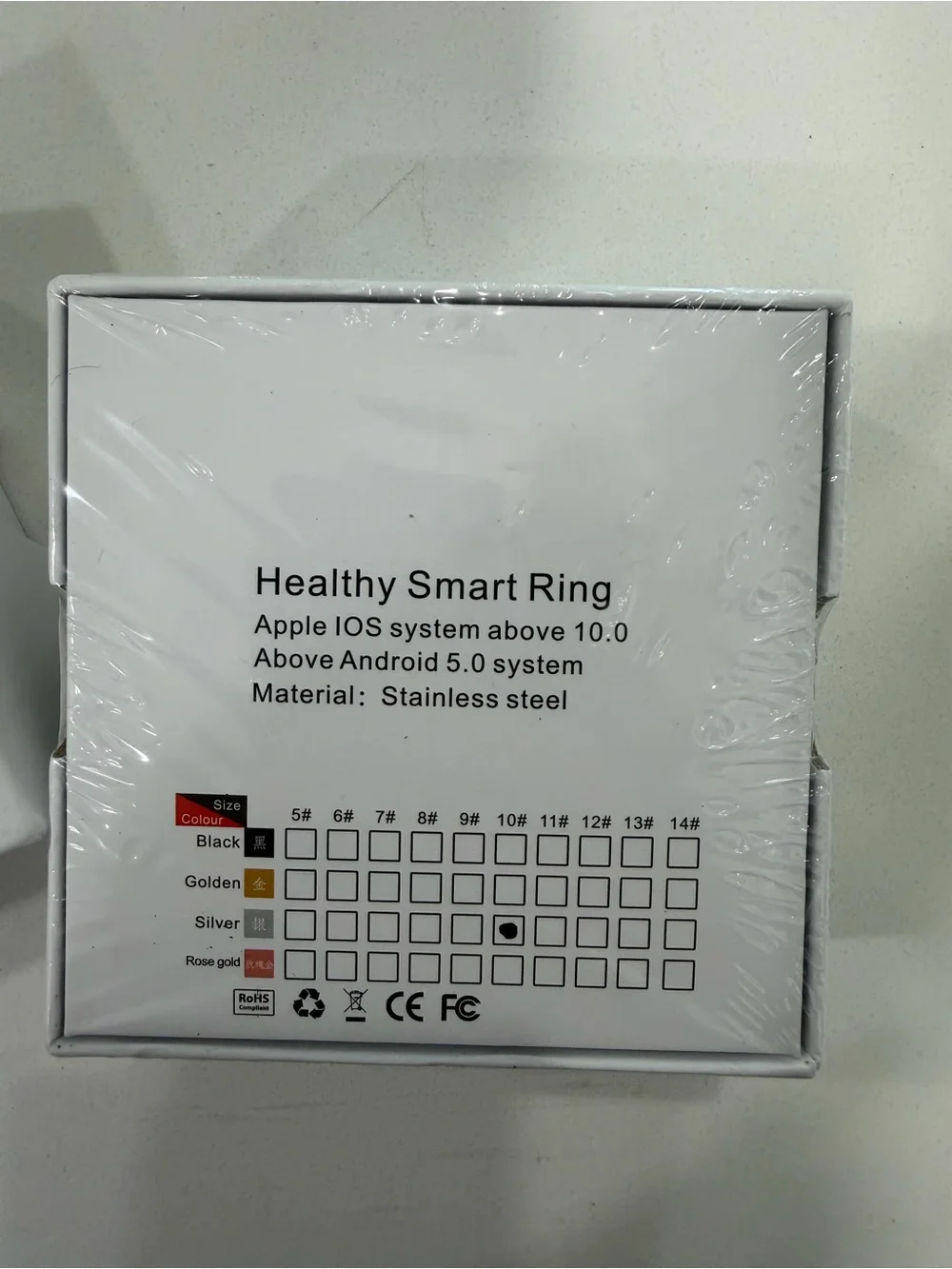 LuckRing Smart Heart Ring in Silver